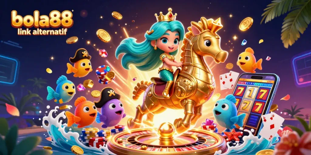 Bets on bola88 link alternatif bring excitement to the World Cup 2026 with vibrant 3D casino art.