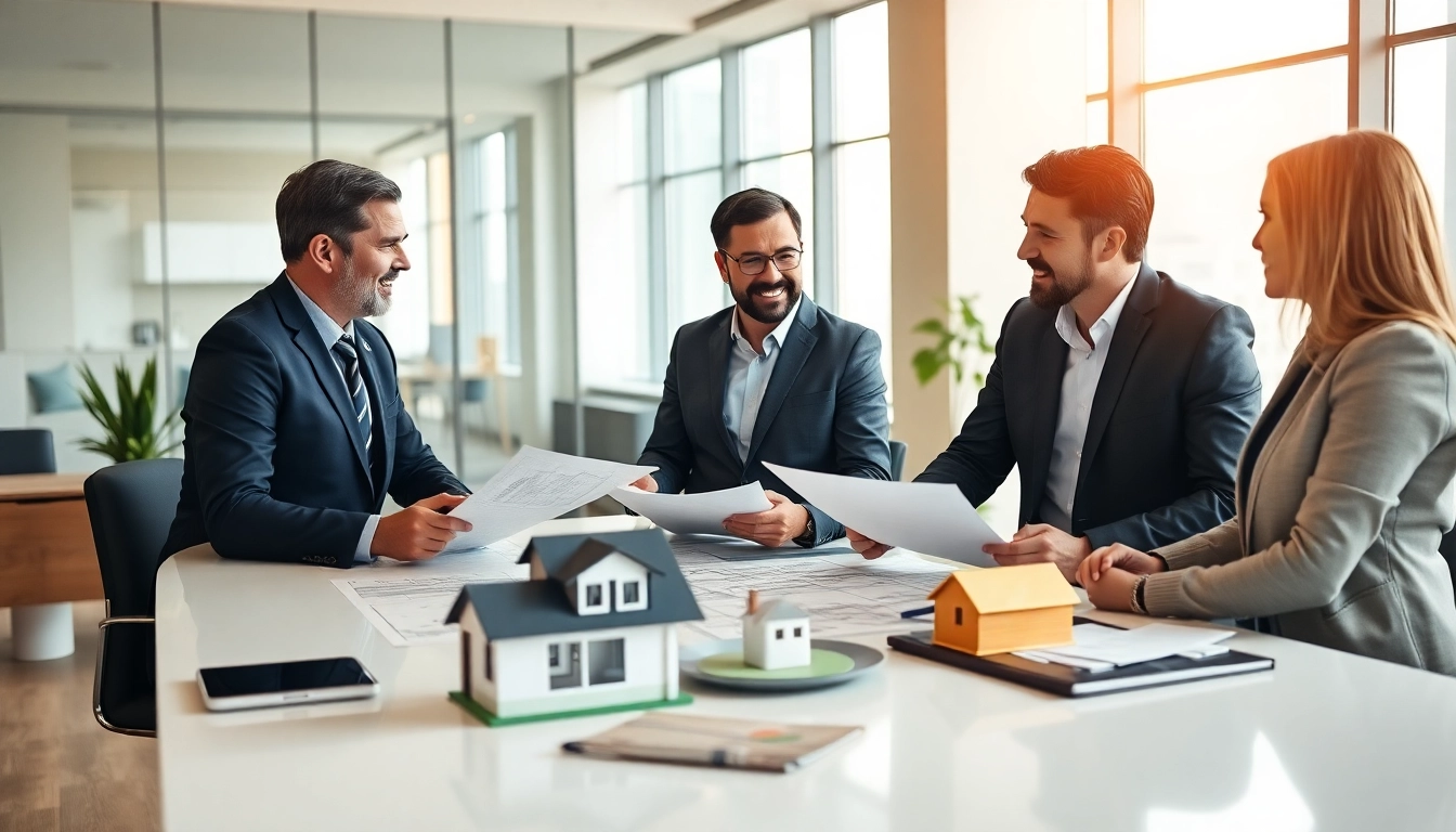Immobilienmakler Frankfurt Sachsenhausen berät Kunden in einem modernen Büro.