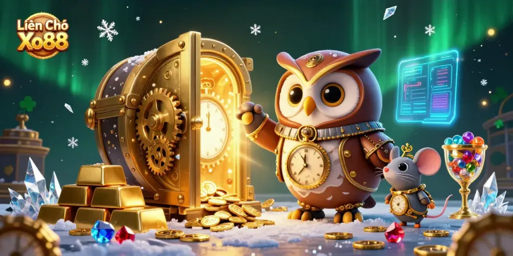 Experience Liên Hệ Xo88 with a vibrant 3D casino scene full of adventure and treasure.
