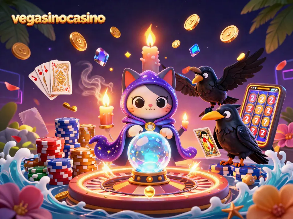Experience the thrill at vegasinocasino with enchanting characters in a rich casino scene.
