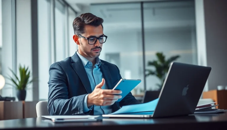 Headhunter Schweiz präsentiert Dienstleistungen für Klienten in einem modernen Büro