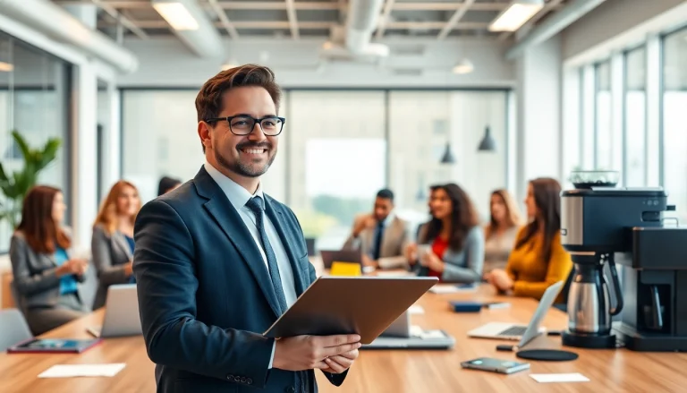Hochqualifizierte Headhunter Schweiz in einer modernen Büroumgebung mit Kandidaten.