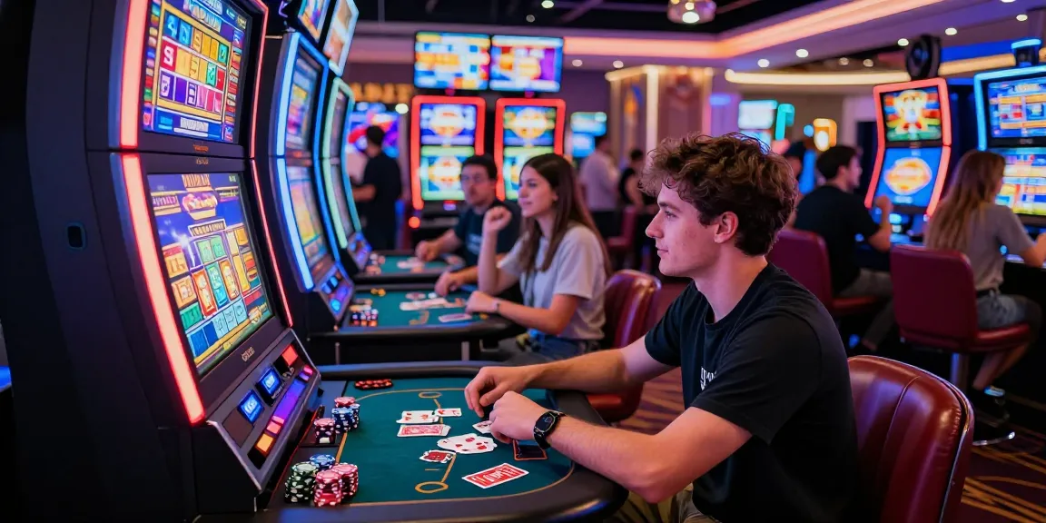 Engaging slot machine gameplay at a vibrant casino featuring สล็อตเว็บตรง themes.